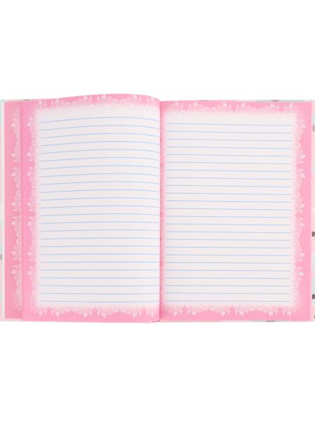 Записная книжка д/девочек А5 80 л. "ДРУЖЕЛЮБНЫЙ ПЕСИК-1" переплёт 7БЦ, глиттер