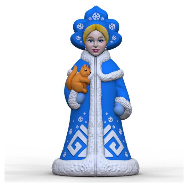 Игрушка-раскраска 3D Art. "Снегурочка с белочкой"