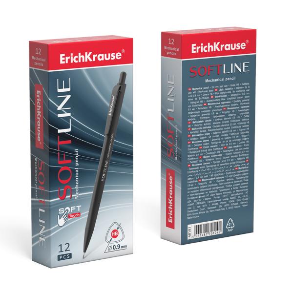 Карандаш автоматический 0,9 мм ErichKrause SoftLine НВ