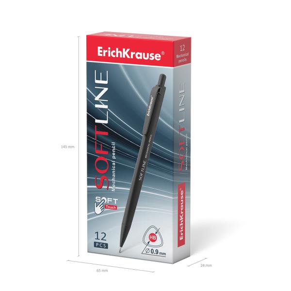 Карандаш автоматический 0,9 мм ErichKrause SoftLine НВ