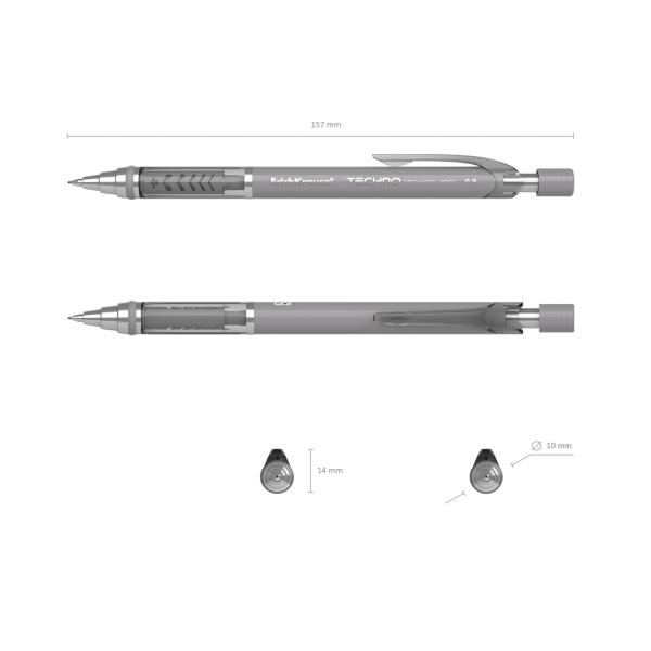 Карандаш автоматический 0,9 мм ErichKrause® Techno HB (в коробке 12 шт.)