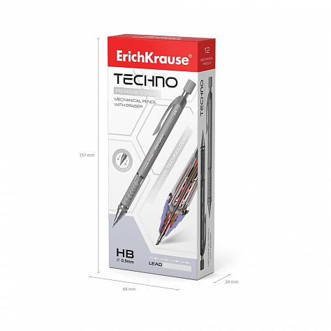 Карандаш автоматический 0,9 мм ErichKrause® Techno HB (в коробке 12 шт.)