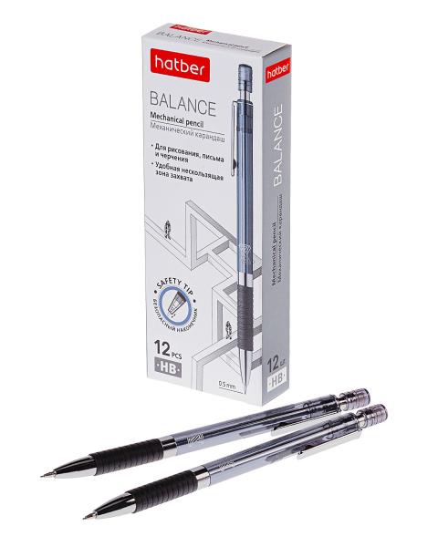 Карандаш механический 0,5 мм Hatber BALANCE 