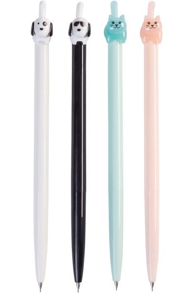 Карандаш механический 0,5 мм Hatber Cats&Dogs 24шт в прозрачном ПВХ-боксе -Ассорти-