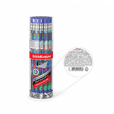 Карандаш механический 2 мм ErichKrause® ColorTouch® Patchwork с точилкой, НВ