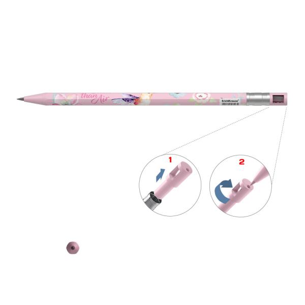 Карандаш механический 2,0 мм ErichKrause ColorTouch® Colibri с точилкой, НВ (в тубусе по 24 шт.)