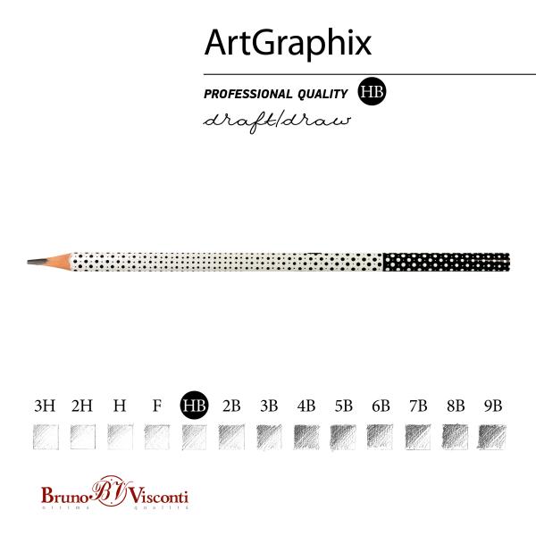 Карандаш ч/г "ArtGraphix. Точки" HB