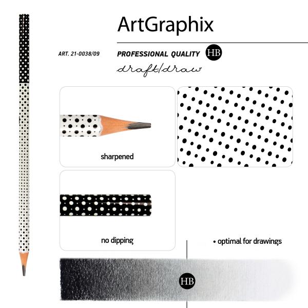 Карандаш ч/г "ArtGraphix. Точки" HB