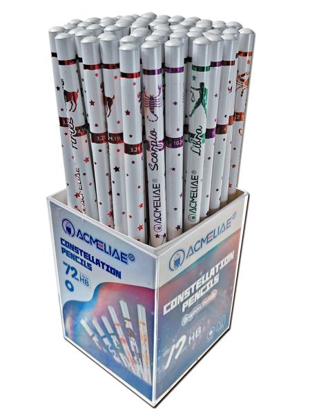 Карандаш ч/г ACMELIAE Знаки зодиака круглый,