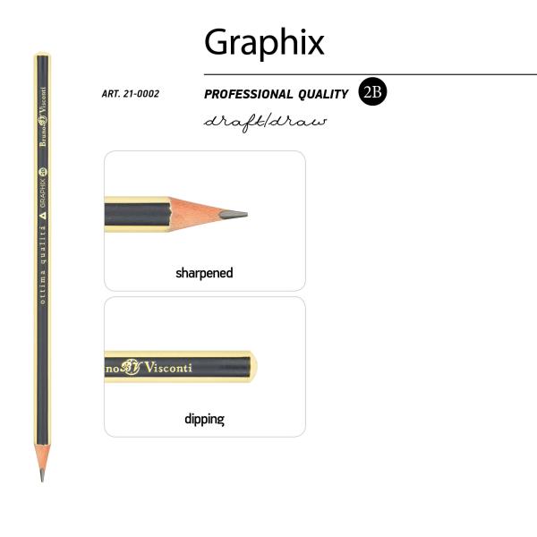 Карандаш ч/г "Graphix" НВ