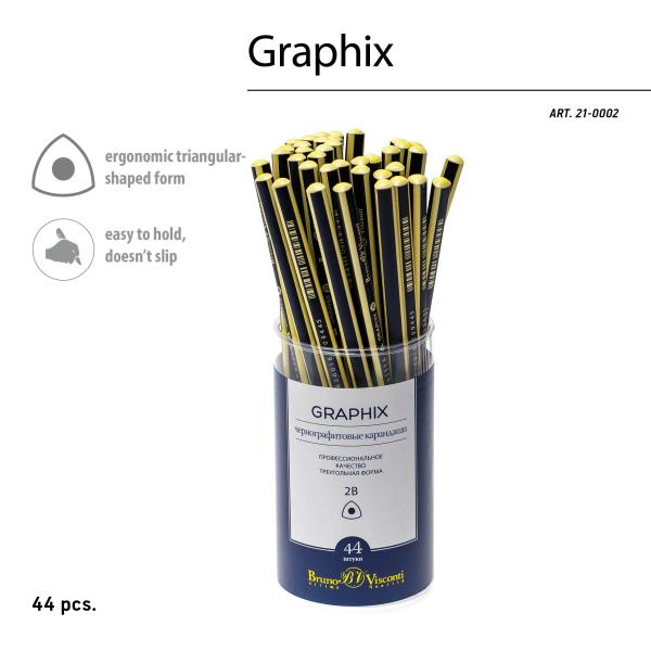 Карандаш ч/г "Graphix" НВ