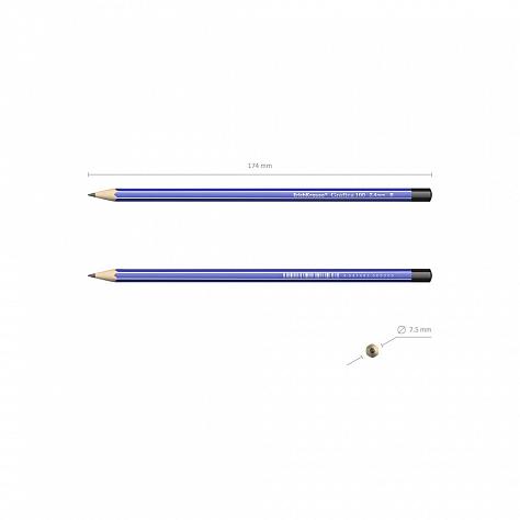 Карандаш ч/г ErichKrause® Grafica 100 B шестигранный