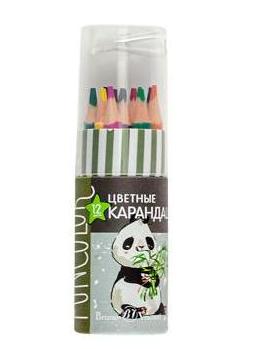 Карандаши 12 цв. укороченные, BV FunColor, пенал