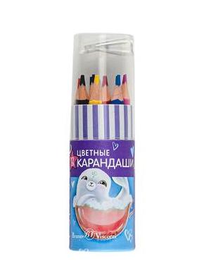 Карандаши 12 цв. укороченные, BV FunColor, пенал