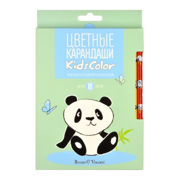 Карандаши 18 цв. дерево, BV KIDSCOLOR