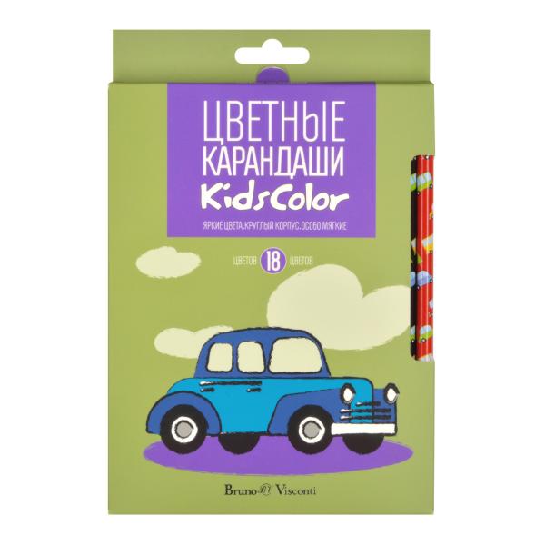 Карандаши 18 цв. дерево, BV KIDSCOLOR