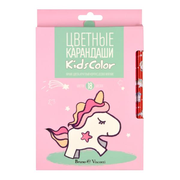 Карандаши 18 цв. дерево, BV KIDSCOLOR