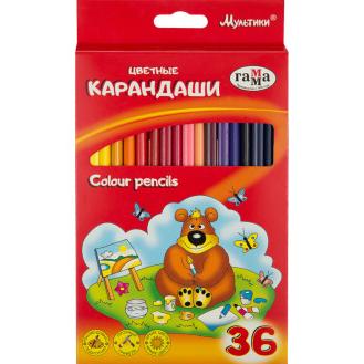 Карандаши 36 цв. Мультики