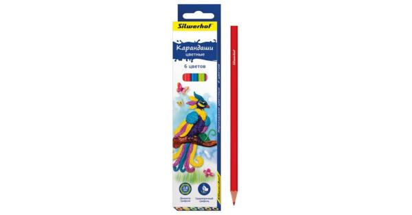 Карандаши 6 цв. Пластилиновая коллекция, шестигранные