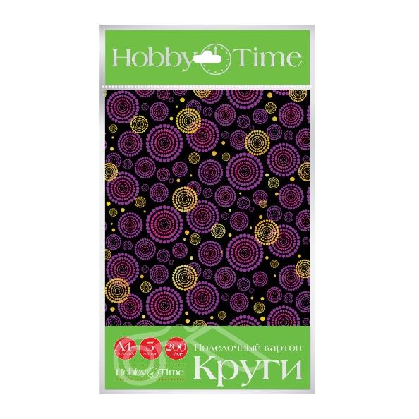 Картон 5 цв. 5 л. Cut Paste Круги