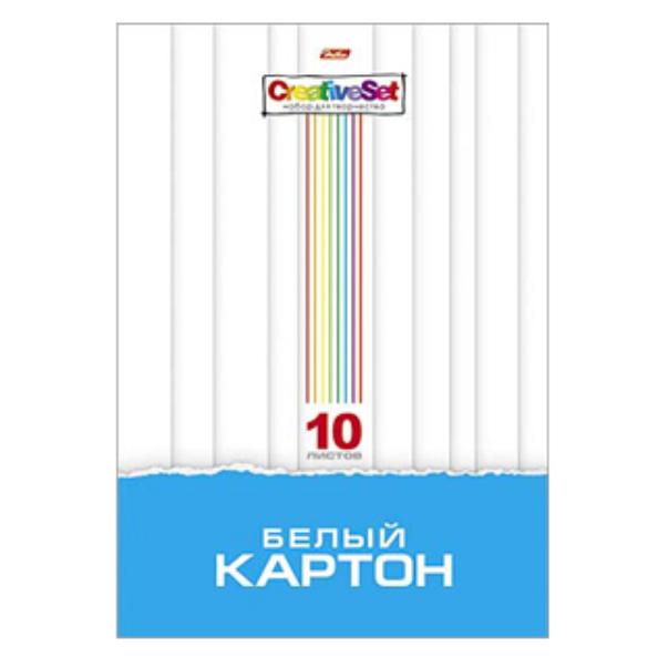 Картон белый А4 10 л. "Creative Set" в папке