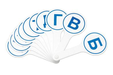 Касса-веер букв парные согласные