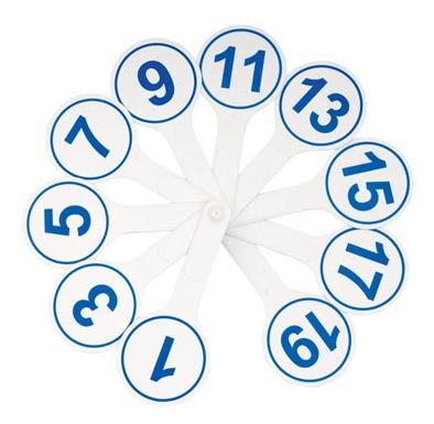 Касса-веер цифр от 1-20