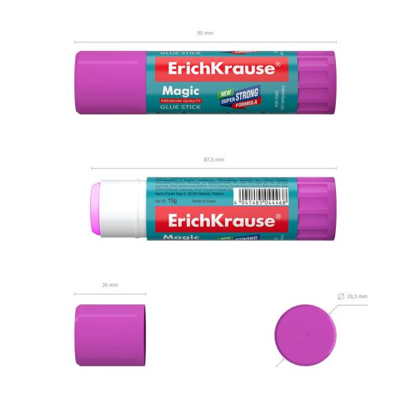 Клей-карандаш  15 г ErichKrause Magic 