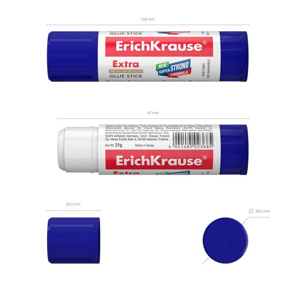 Клей-карандаш  21 г ErichKrause