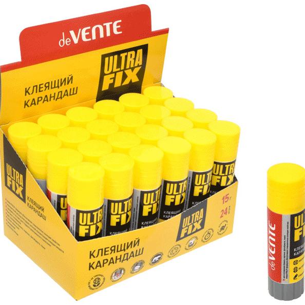 Клей-карандаш 15 г "deVENTE. Ultra Fix" PVA-P основа, в картонном дисплее