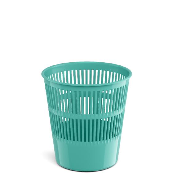 Корзина для бумаг 9 л. сетчатая ErichKrause® Pastel Mint, мятный